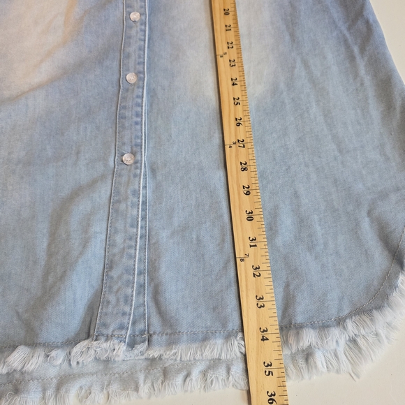 Women's Denim Shirt Dress Size Medium NWOT - Picture 5 of 6